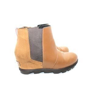 Sorel Joan of Arctic Wedge Leather & Suede Boots sz 5 US